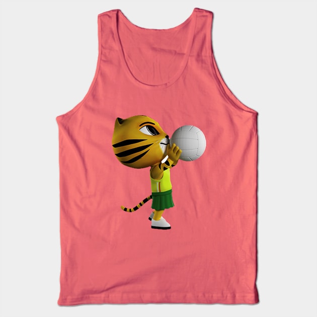 Volley Ball Tiger Tank Top by dithakely